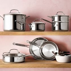 Cuisinart Chef's Classic Stainless-Steel 11-Piece Cookware Set
