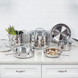 Cuisinart Chef's Classic Stainless-Steel 11-Piece Cookware Set
