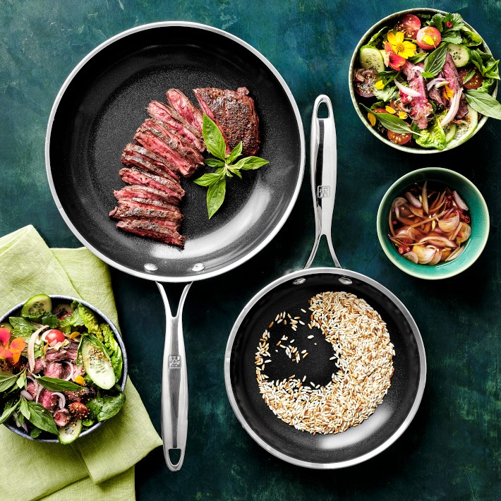 ヴァイスシュヴァルツ pan Zwilling Forte Plus Nonstick Fry Pan Set | Williams Sonoma