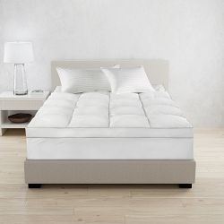 Luxury Diamond Quilted Mattress Topper With Skirt, Queen