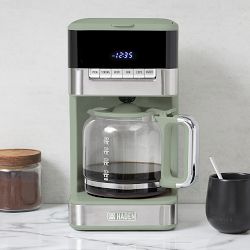 Haden Quintessential Brew Coffee Maker, Cedar Green & Chrome, 12-cup