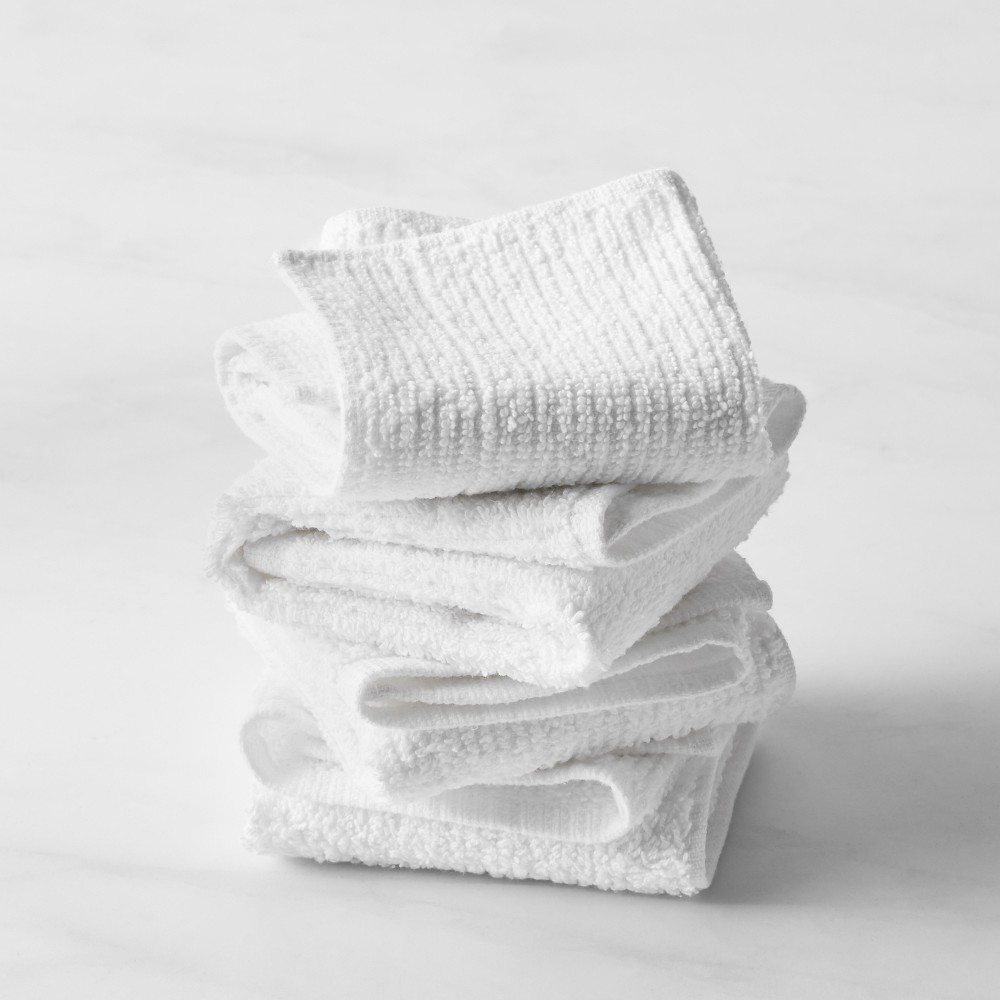 Bar Mop Kitchen Linens, Set of 4 - Set of 4, White