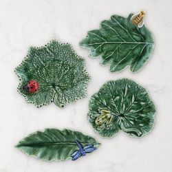 Bordallo Pinheiro Small Plates Mixed, Set of 4, Insects