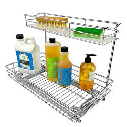 Lynk Slide Out Under Sink Two-Tier Organizer, 11 1/2" X 21"