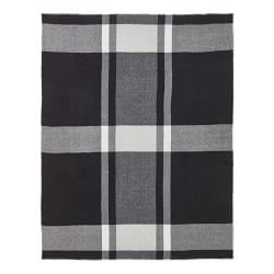 Cashmere Plaid Double Side Throw