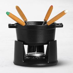 Staub Mini Chocolate Fondue Set,.25-Qt.