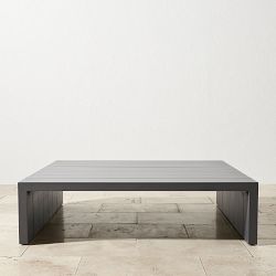 Larnaca Outdoor Slate Grey Metal Square Coffee Table (54")