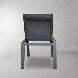 OPEN BOX:Santa Barbara Outdoor Dining Side Chair, Slate Grey