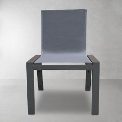 OPEN BOX:Santa Barbara Outdoor Dining Side Chair, Slate Grey