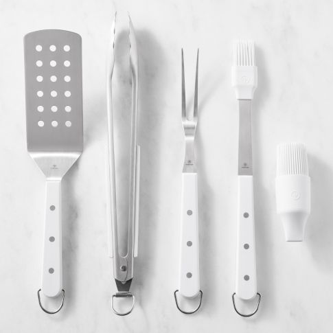 WÜSTHOF White BBQ Tools Set - 25% Off