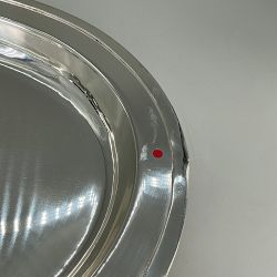 OPEN BOX:Silver Oval Tray, Large
