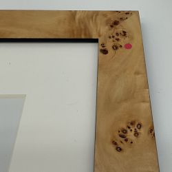 OPEN BOX:Exotic Burl Wood Gallery Frame, 11" X 14"