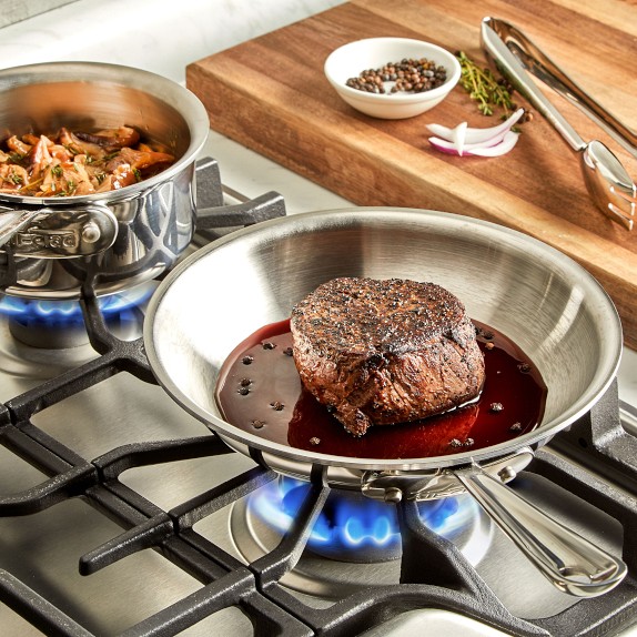 All-Clad D3® Tri-Ply 2-Piece Helper Set | Williams Sonoma