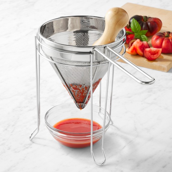 Williams Sonoma Conical Strainer with Wood Pestle