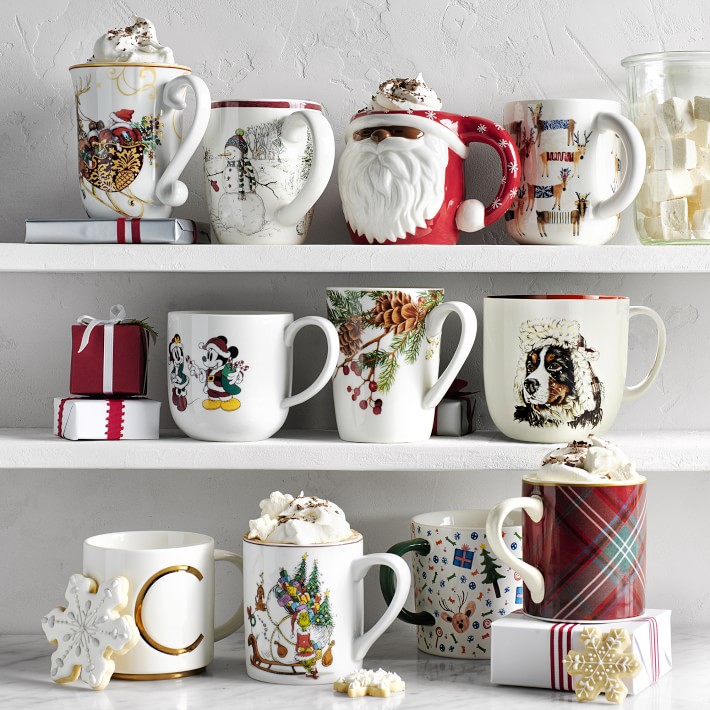 Gold Monogram Mug, J