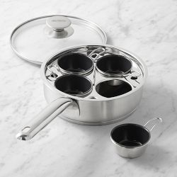 Demeyere Stainless-Steel Ceramic Nonstick Egg Poacher