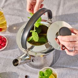 Demeyere Resto Stainless-Steel Tea Kettle, 4.75-Qt