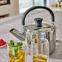 Demeyere Resto Stainless-Steel Tea Kettle, 4.75-Qt