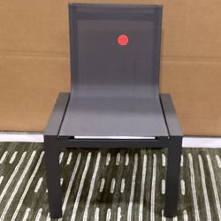 OPEN BOX:Santa Barbara Outdoor Dining Side Chair, Slate Grey