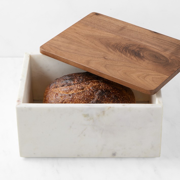 Marble Bread Box | Kitchen Counter Organizers | Williams Sonoma