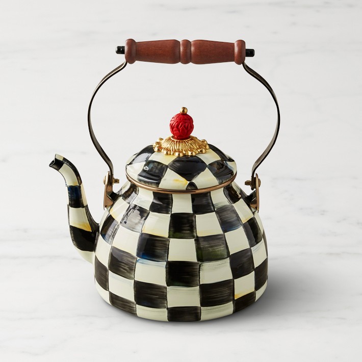 マッケンジーチャイルズ　ケトル MacKenzie-Childs Courtly Check Tea Kettle | Williams Sonoma