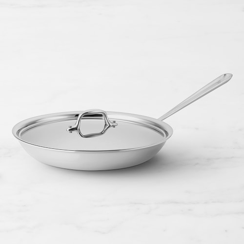 All-Clad D3® Tri-Ply Stainless-Steel Traditional Covered Fry Pan, 12