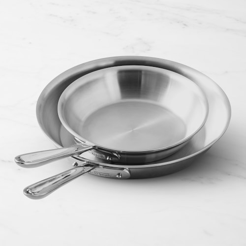 All-Clad D5® Stainless-Steel Deep Skillet Set, 8.5-Inch & 10.5-Inch