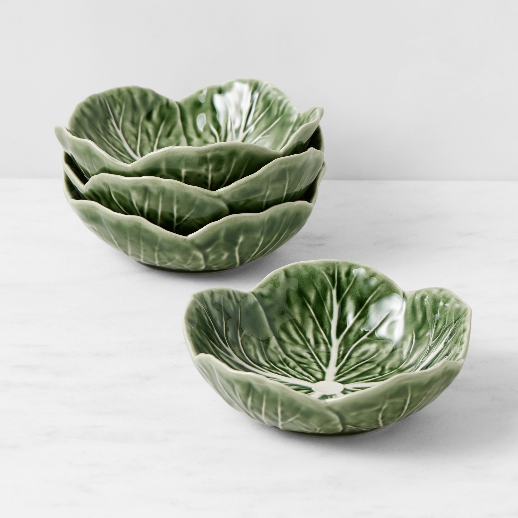 Bordallo Pinheiro Cabbage Cereal Bowls | Williams Sonoma