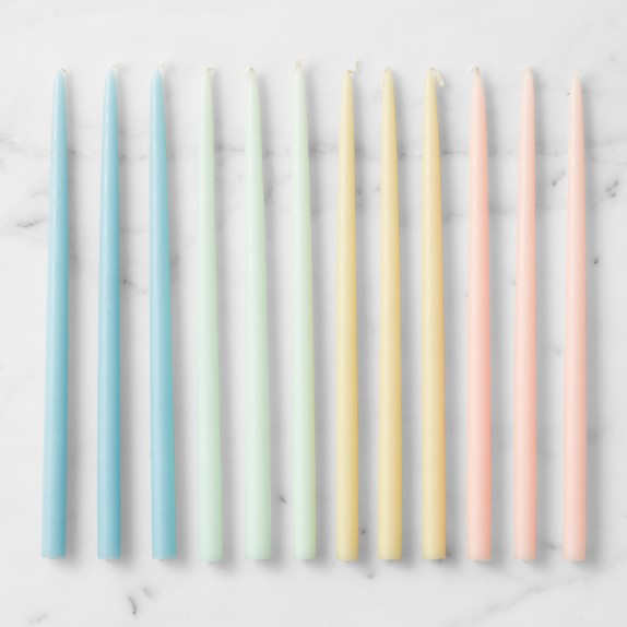 10" Easter Tiny Taper Candles, Set of 12