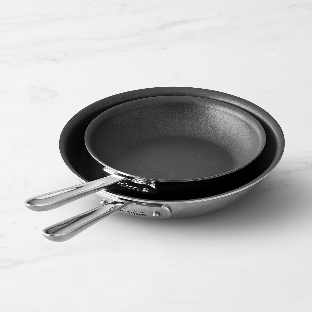 All-Clad D5® Stainless-Steel Pro Nonstick Fry Pan, Set of 2 - 8" and 10"
