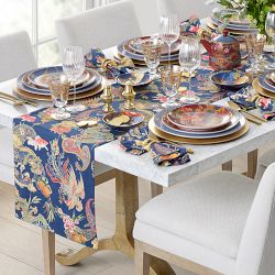 New Moon Table Runner, Navy