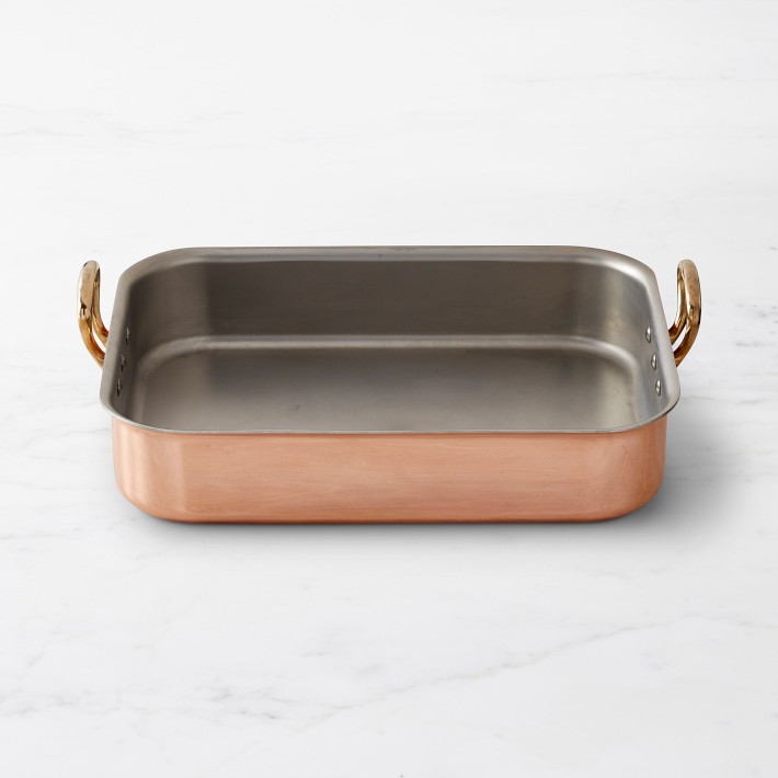 Mauviel Copper Tri-Ply Roasting Pan | Williams Sonoma