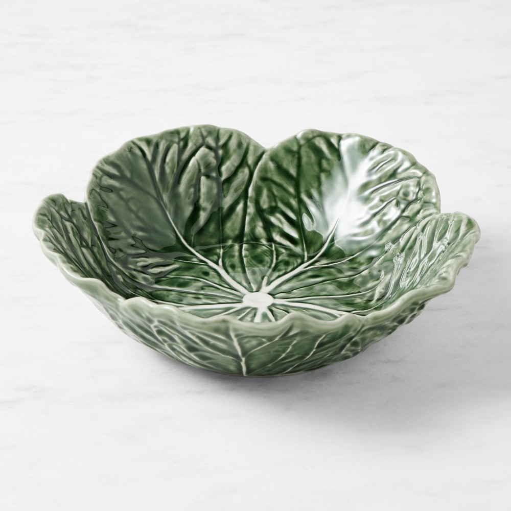 Bordallo Pinheiro Cabbage Serve Bowl - Green
