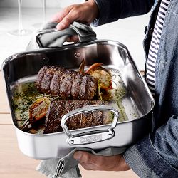 Hestan Provisions Brushed Stainless-Steel Classic Roaster with Rack