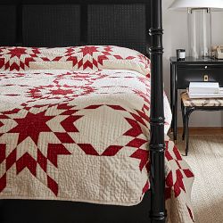 Josh Young x Williams Sonoma Home Vintage Quilt, Red/White