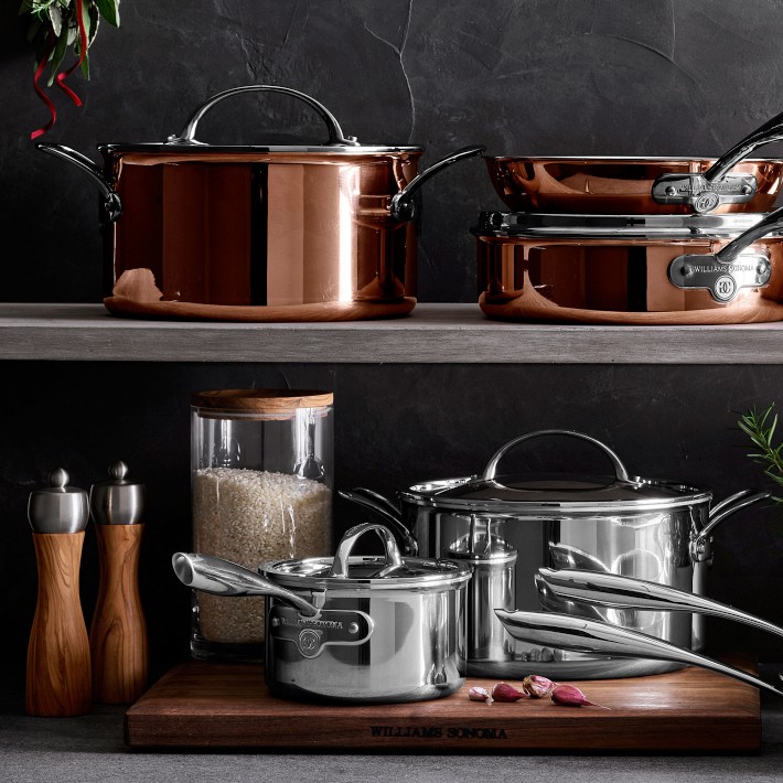 Williams Sonoma Thermo-Clad™ Copper 10-Piece Cookware Set