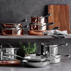 Williams Sonoma Signature Thermo-Clad™ Copper Fry Pans