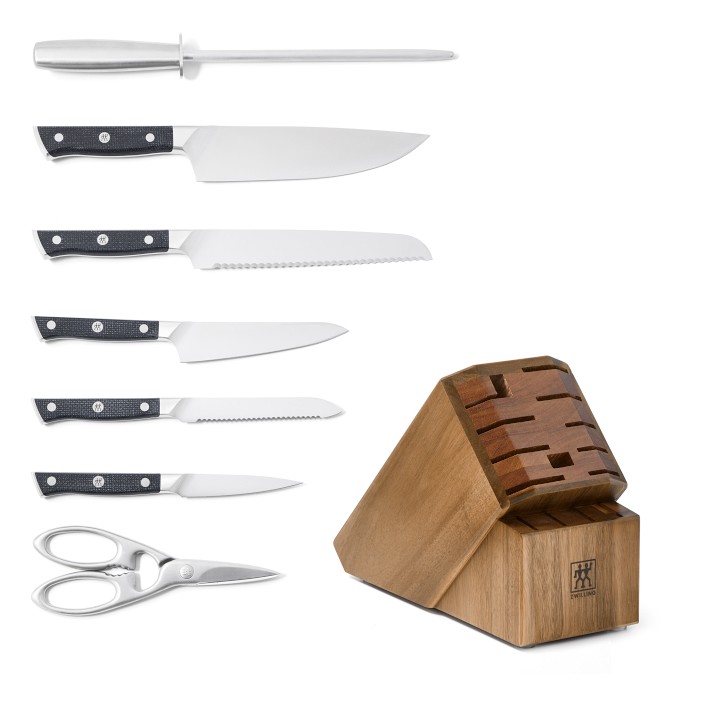 Zwilling Spectrum Acacia Knife Block, 8-Piece Set | Williams Sonoma