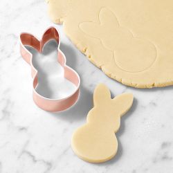 Williams Sonoma Bunny Copper Cookie Cutter with Silicone Edge