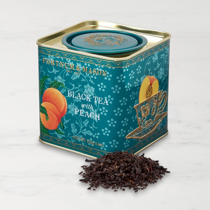 Fortnum & Mason Black Tea with Peach Tin | Williams Sonoma