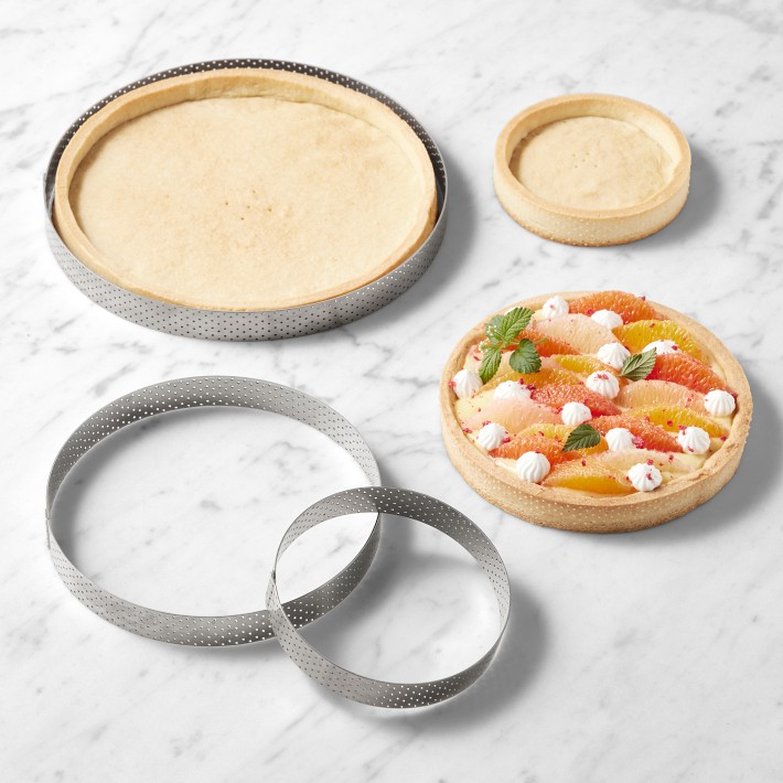 de Buyer Perforated Tart Ring Set of 3 | Williams Sonoma