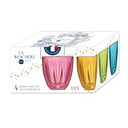 La Rochere Lily Tumblers, Summertime Set 8-oz, Set of 4