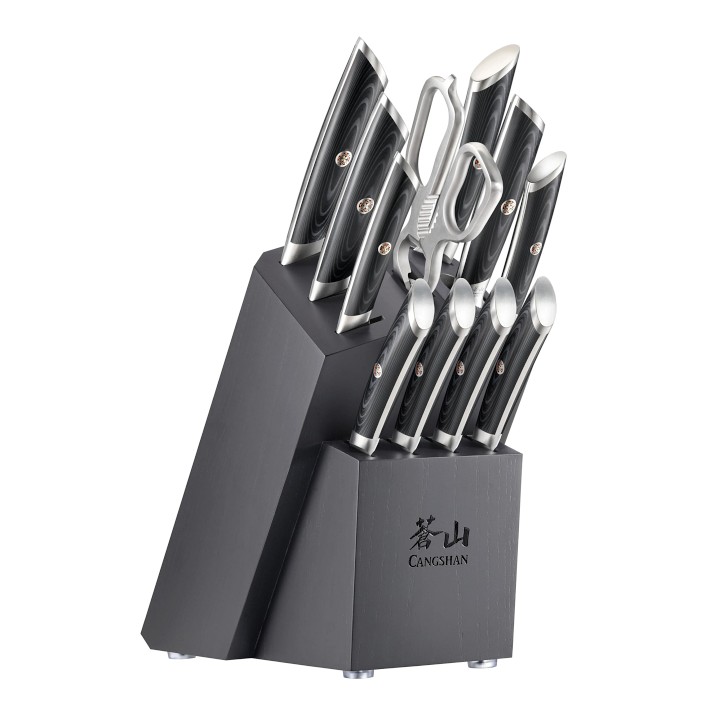 Cangshan Kuro Knife Block Set of 12 | Williams Sonoma