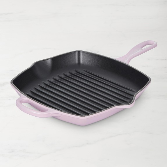 Le Creuset Signature Enameled Cast Iron Square Grill Pan, Shallot