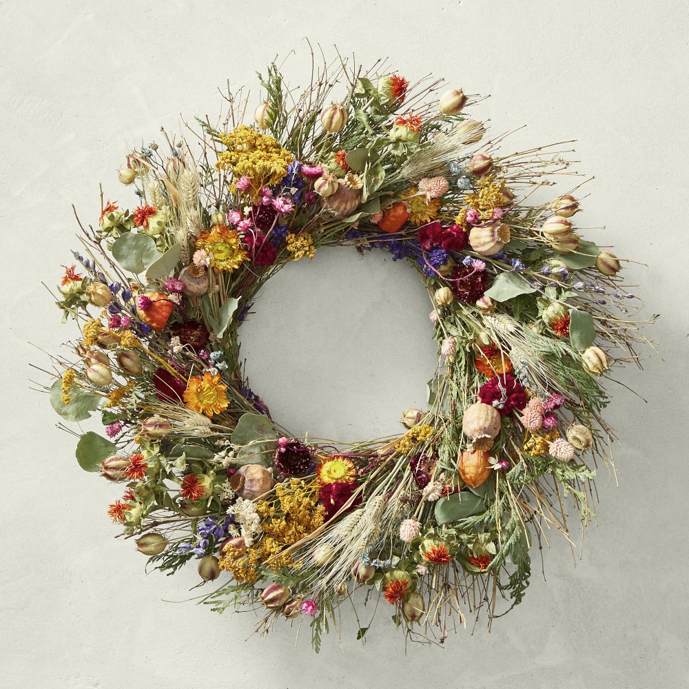 Garden Party Live Wreath - 22in