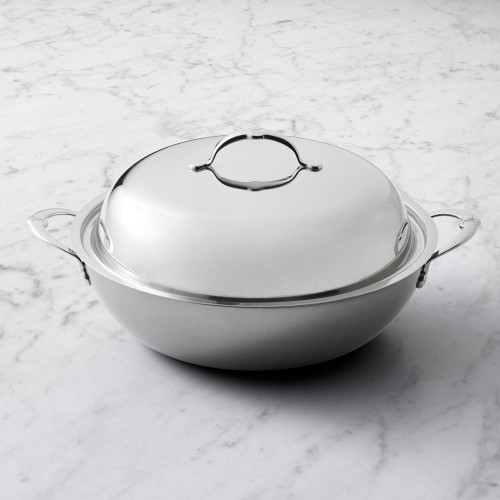 Hestan NanoBond® Titanium Stainless-Steel Wok with Lid, 6.5-Qt.