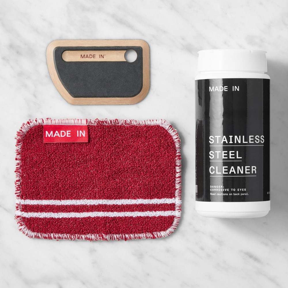 Made In® Stainless-Steel Cleaning Set