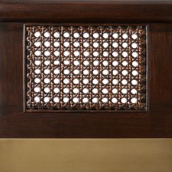 Wells Cabriole Swatch, Mahogany