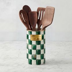 MacKenzie-Childs Emerald Utensil Holder