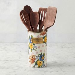 MacKenzie-Childs Wildflowers Enamel Utensil Holder